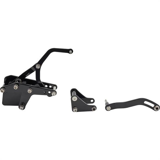 Bills Hot Rod Co. SBC Wide Set Alternator and P/S Brackets, Black