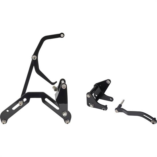 Bills Hot Rod Co. BBC Alternator and P/S Brackets, Black