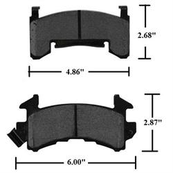 78-88 GM Metric Loaded Brake Caliper Kit w/D154 Street Brake Pads