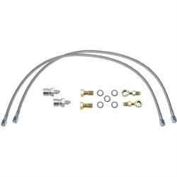 25 Inch Braided Stainless -3AN Brake Line Kit, 3/8 Inch or 10mm