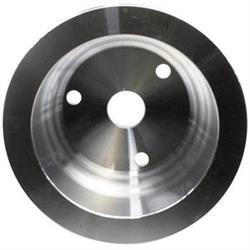 Small Block Chevy Aluminum Single Groove Pulley Set, Long Pump