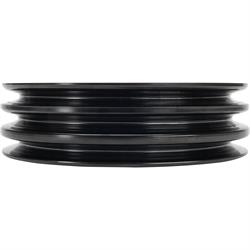 SBC Black Pulley Set, 2-Groove Upper/3-Groove Lower, Short Pump