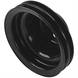 SBC Black Pulley Set, 2-Groove Upper/3-Groove Lower, Short Pump