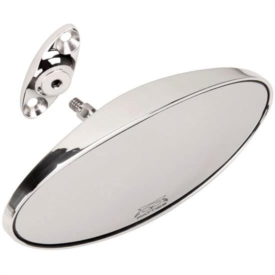 Hagan Fattie Oval Rear-View Mirror Assembly Kit w/Base