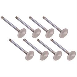 Super Duty Steel Exhaust Valves, 1.60 Inch, Std. Length, Set of 8