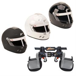 Zamp RZ-58 SA2015 Helmet with Zamp 4A Head and Neck Restraint Kit