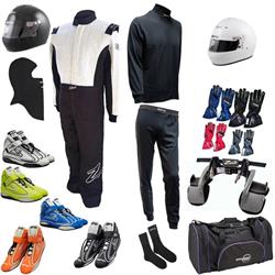 Zamp Mega Racer Safety Kit, ZR-30 Triple-Layer 1-Piece Suit, B/W