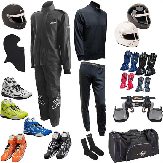 Zamp Mega Racer Safety Kit, ZR-10 Single-Layer 2-Piece Suit Combo