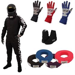 Finishline Ultra Racer Safety Kit, Underwear/1-Layer 1-Piece Suit