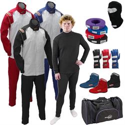 Ultra Racer Safety Kit, Underwear/Single-Layer 2-Piece Suit Combo