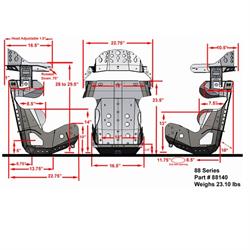 Kirkey 88 Series 18 Degree Layback Racing Seat