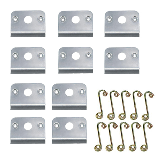 Quarter Turn Panel Fastener Spring and Spring Plate Kit, Pack/10
