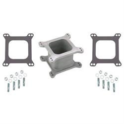 Speedway Aluminum Open 4-Barrel Carburetor Spacer Kit, 4 Inch