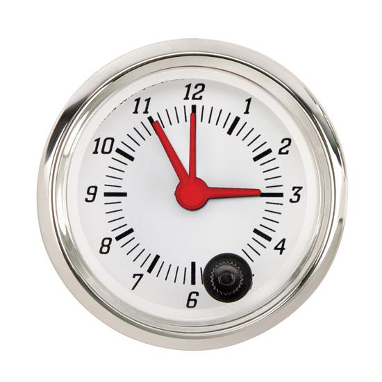 Omega Kustom Clock Gauge, Kool White, 2-1/16