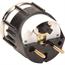 Omega Kustom Clock Gauge, Kool White, 2-1/16 Omega Kustom Clock Gauge, Kool White, 2-1/16