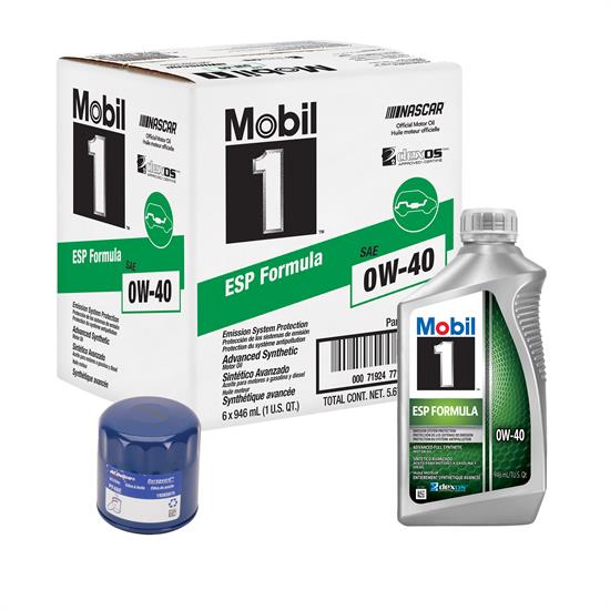 Mobil 1 ESP 0W40/AC Delco PF48E Filter Oil Change Kit, 6 Quart