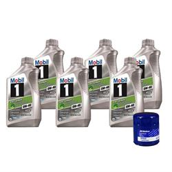 Mobil 1 ESP 0W40/AC Delco PF64 Filter Oil Change Kit, 6 Quart