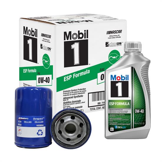 Mobil 1 ESP 0W40/AC Delco PF61E Filter Oil Change Kit, 6 Quart