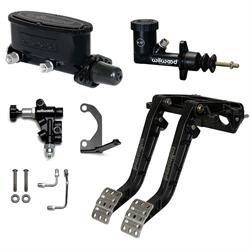 Wilwood 340-14360 Fwd Dual Pedal w/HV Tandem Integral MC, 6.25:1