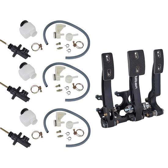 Tilton 72-603 3-Pedal Floor Mount w/75-Series Master Cylinders
