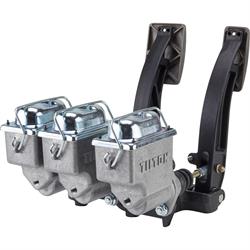 Tilton 72-604 2-Pedal Floor Mount w/73 Series Master Cylinders