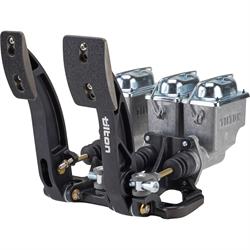Tilton 72-604 2-Pedal Floor Mount w/73 Series Master Cylinders