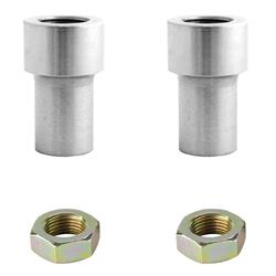 QA1 Steel Chassis Tube End Adapters w/Jam Nuts, 5/8-18 Inch RH/LH