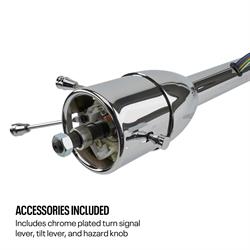 30 Inch Chrome Tilt Steering Column Install Kit, 47-54 GM Pickup