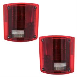 United Pacific 1973-1987 GM Pickup LED Tail Light Lens Set, L/R