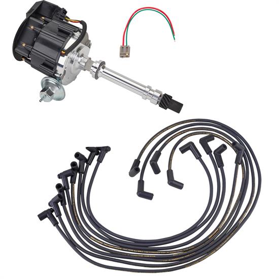 SBC/BBC Ready-to-Run Ignition Kit, Black Dist/Over-V/C Wires