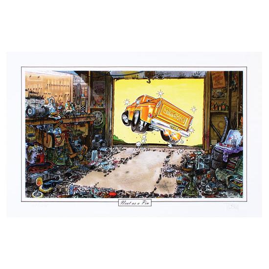 Limited Ed. George Trosley Print - (Truck) Neat As A Pin