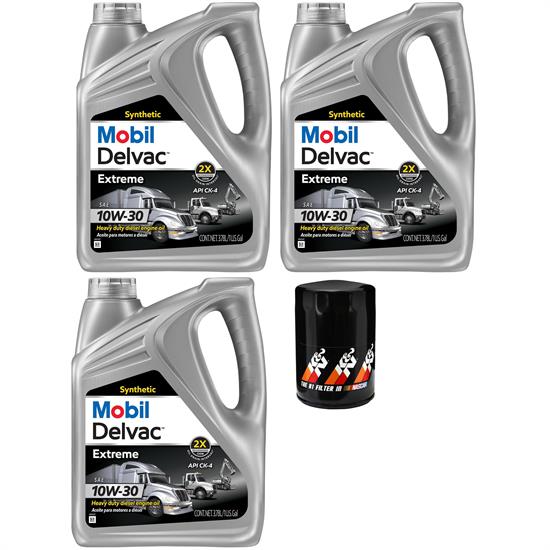 Mobil Delvac 10W-30/K&N Pro Filter 6.6L Duramax Oil Change Kit