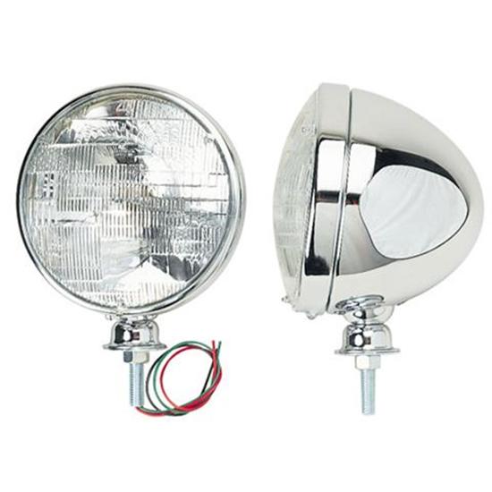 Stainless Steel Dietz Type Headlights, Halogen Bulb