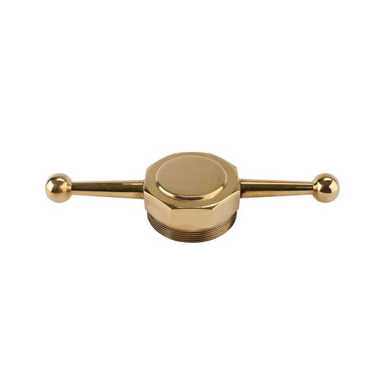 Model T Dog Bone Radiator Cap, Brass, Undrilled