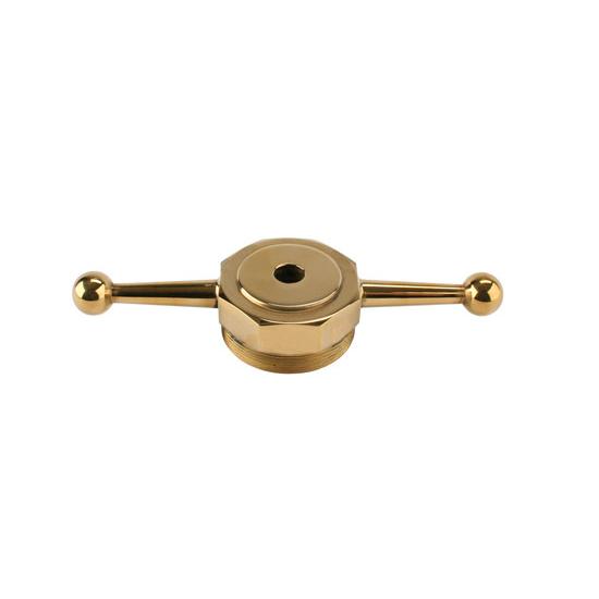 Model T Dog Bone Radiator Cap, Brass, Drilled