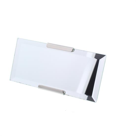 Roadster Rectangular Mirror, Stainless