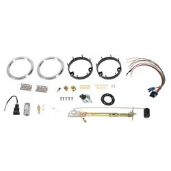 Omega Kustom 1947-53 Chevy Pickup Quad Gauge Set, Timeless Tan, 4-3/8