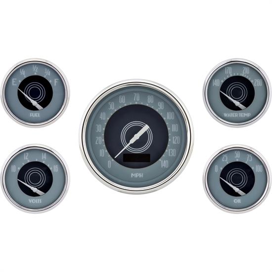Omega Kustom Avant 5-Gauge Set, Electric Speedometer, 4-3/8 Inch