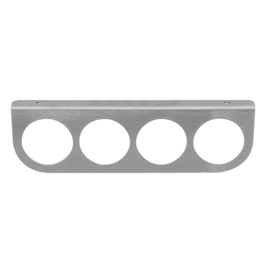 Speedway Universal 4 Gauge Dash Panel, Brushed