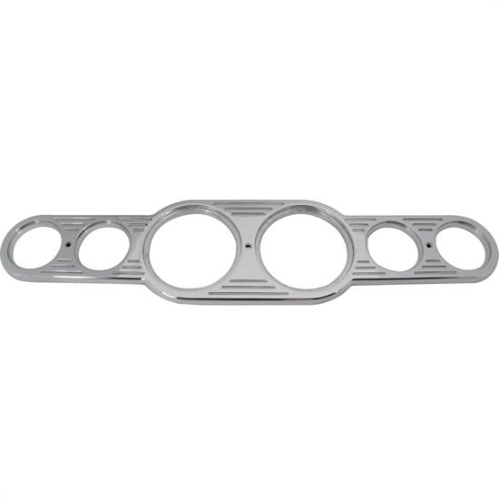 Aluminum 6 Gauge Center Dash Panel, 3-3/8 Inch