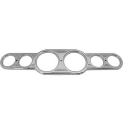 Aluminum 6 Gauge Center Dash Panel, 3-3/8 Inch