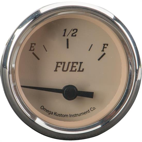 2" Fuel Level Gauge, Beige, 0-90 Ohm