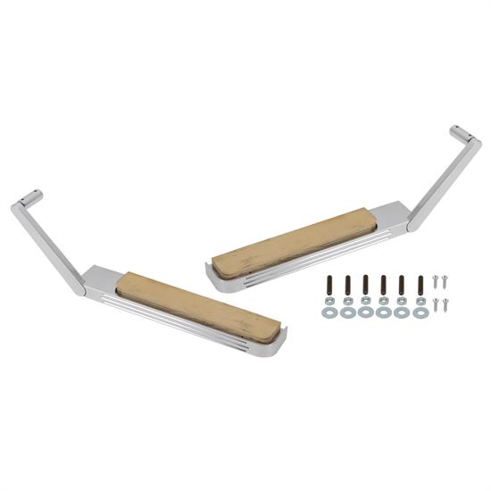 Billet Arm Rests, Straight, Polished