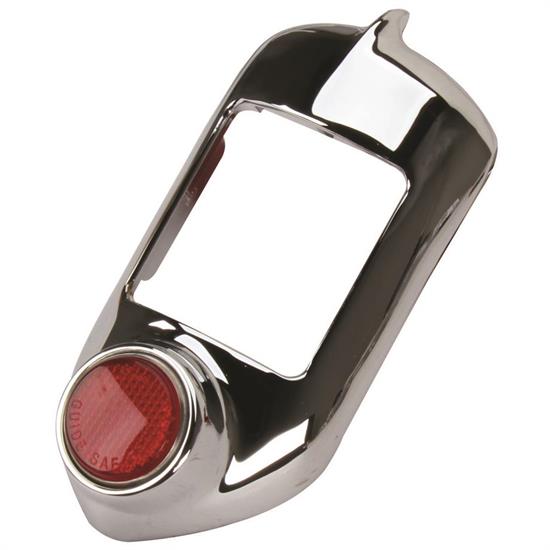 1951-1952 Chevy Chrome Tail Light Bezel with Reflector