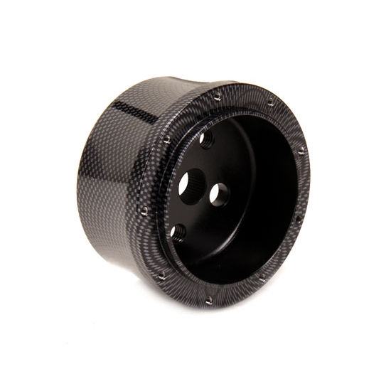 GM Aluminum Carbon Fiber Steering Wheel Adapter, 9 Bolt
