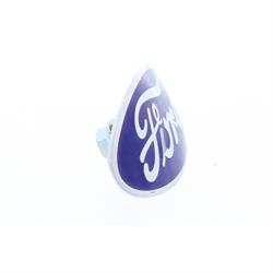 Blue Porcelain Ford Radiator Emblem for 1932 Car, 1932-35 Pickup