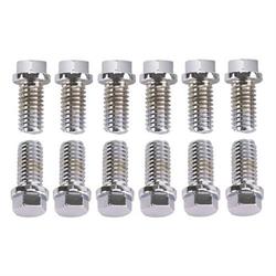 King Chrome Hex Header Bolts, 3/8-16 x 3/4 Inch, Set/12