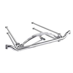 Ford Spindles - 4-Bar Spring-Behind Front End Kit, Chrome