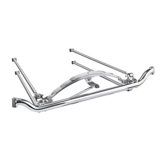 Ford Spindles - 4-Bar Spring-Behind Front End Kit, Stainless