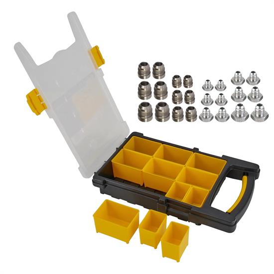 Male Steel and Aluminum 37 Degree AN Flare Weld Bung Master Kit